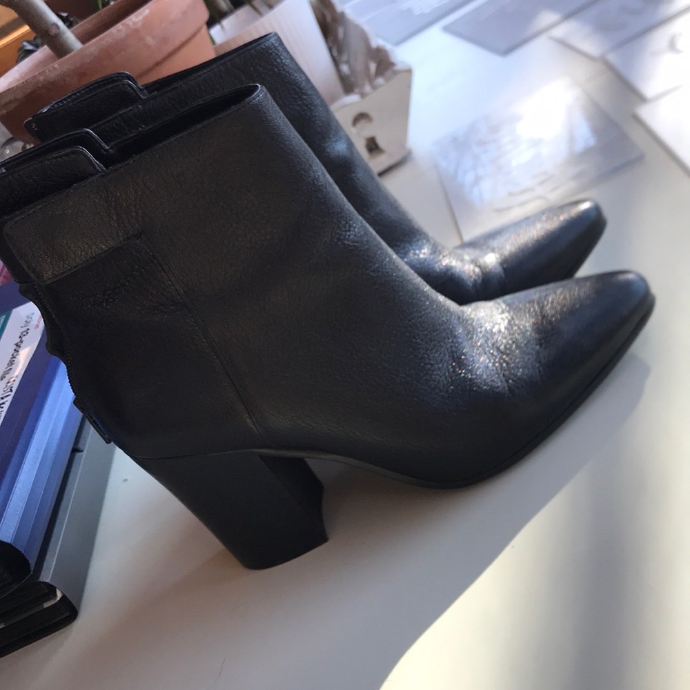 Leather booties